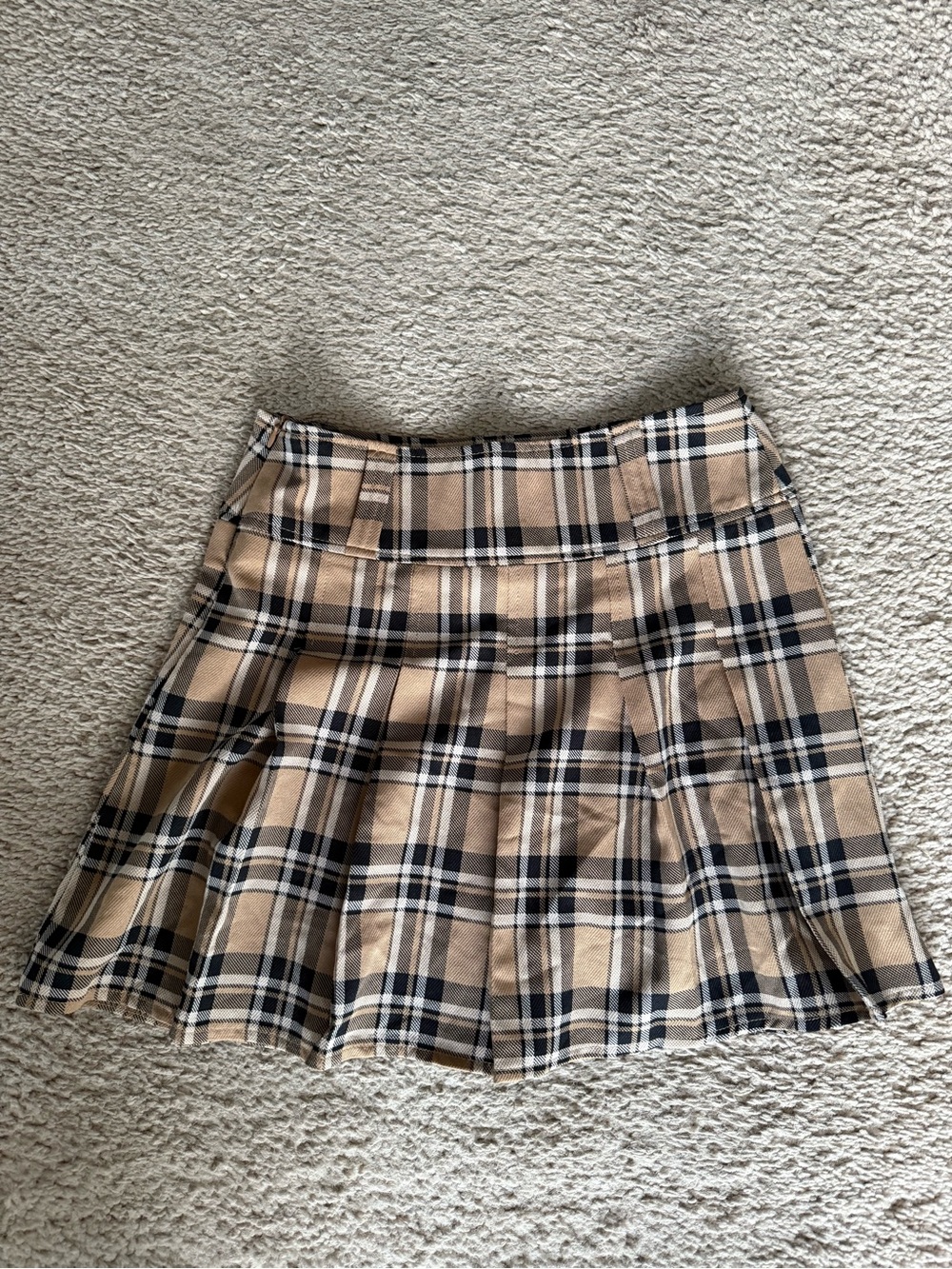 SHEIN Plaid Mini Skirt